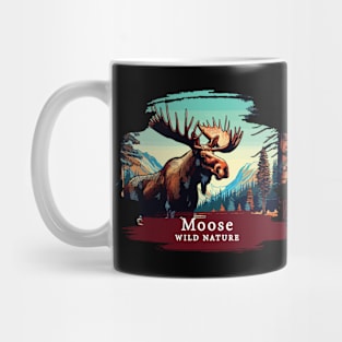 Moose- WILD NATURE - MOSE -9 Mug